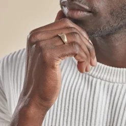 Histoire d'Or Chevalière Plaqué Or Jaune Asa Oxydes De Zirconium* Bagues|Chevalières