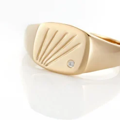 Histoire d'Or Chevalière Plaqué Or Khepri Oxyde De Zirconium* Bagues|Chevalières