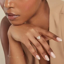 Online Histoire d'Or Chevalière Promesse Pour L'eternite Or Jaune Diamant