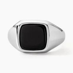 Histoire d'Or Chevalière Renelia Argent Blanc Blanc Onyx* Bagues|Chevalières