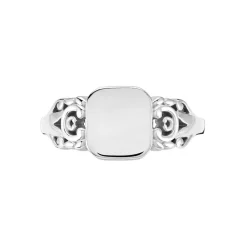 Outlet Histoire d'Or Chevalière Rita Argent Blanc