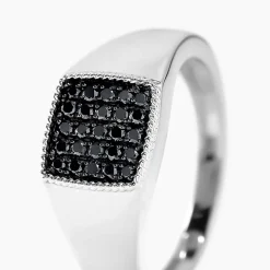 Histoire d'Or Chevalière Zack Or Blanc Diamant* Bagues|Chevalières