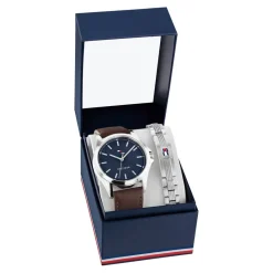 New TOMMY HILFIGER Coffret De Montre Bruce Bleu