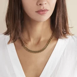 Histoire d'Or Collier Acier Doré Jonie* Colliers|Colliers