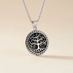 Histoire d'Or Collier Acier Vieillit Ron* Colliers|Colliers