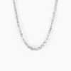 New Histoire d'Or Collier Adelaide Argent Blanc