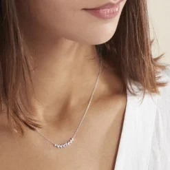 Outlet Histoire d'Or Collier Adonia Argent Blanc Oxyde De Zirconium