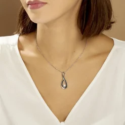 Histoire d'Or Collier Aelys Acier Blanc* Colliers|Colliers