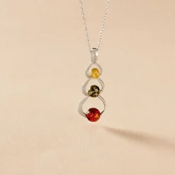 Histoire d'Or Collier Agneta Argent Blanc Ambre* Colliers|Colliers