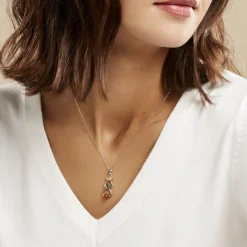 Histoire d'Or Collier Agneta Argent Blanc Ambre* Colliers|Colliers