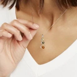 Histoire d'Or Collier Agneta Argent Blanc Ambre* Colliers|Colliers