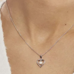 Online Histoire d'Or Collier Ainhoa Maille Forçat Argent Blanc Perle De Culture