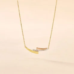 Best Histoire d'Or Collier Ainhoa or tricolore diamant