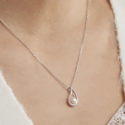 Histoire d'Or Collier Akiko Argent Blanc Perle De Culture Et Oxyde De Zirconium* Colliers|Colliers