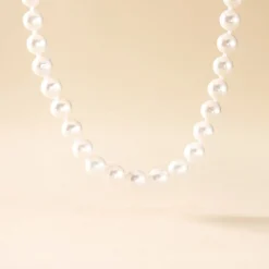 Online Histoire d'Or Collier Akoya Or Jaune Perle De Culture D'akoya