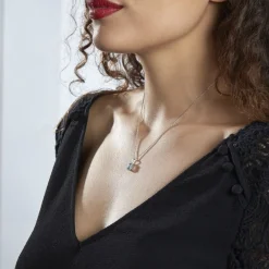 Discount Histoire d'Or Collier Aladin Argent Blanc Oxyde De Zirconium