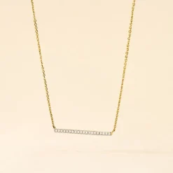 Hot Histoire d'Or Collier Alayna or jaune diamant