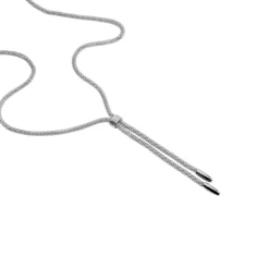 Histoire d'Or Collier Aleyna Maille Popcorn Acier Blanc* Colliers|Colliers