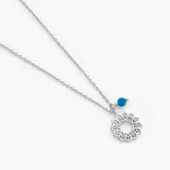 Histoire d'Or Collier Alvie Argent Blanc Turquoise* Colliers|Colliers