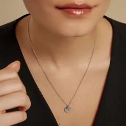 Histoire d'Or Collier Alvie Argent Blanc Turquoise* Colliers|Colliers