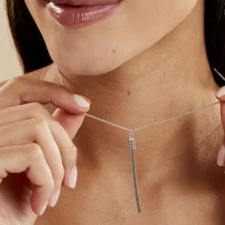 Histoire d'Or Collier Amaryllis Argent Blanc