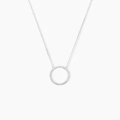 Online Histoire d'Or Collier Amene Or Blanc Diamant