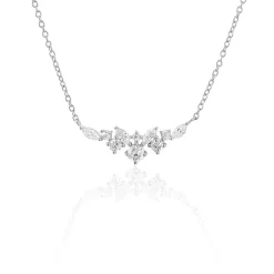 Outlet Histoire d'Or Collier Amissa Argent Blanc Oxyde De Zirconium