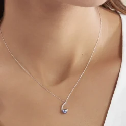 Histoire d'Or Collier Anais Or Blanc Perle De Culture Et Oxyde De Zirconium* Colliers|Colliers