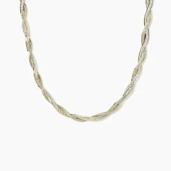 Histoire d'Or Collier Anaiz Argent Bicolore* Colliers|Colliers