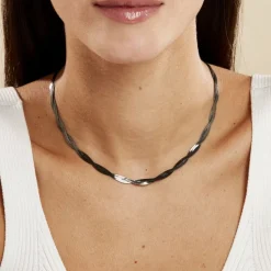 Histoire d'Or Collier Anaiz Argent Bicolore* Colliers|Colliers