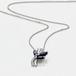 Best Histoire d'Or Collier Angie Diamant or blanc saphir