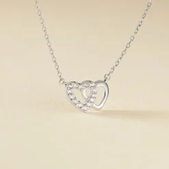 New Histoire d'Or Collier Annae Argent Blanc Oxyde De Zirconium