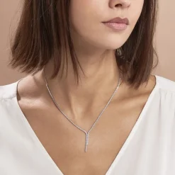 Histoire d'Or Collier Anthia Argent Blanc Oxyde De Zirconium* Colliers|Colliers