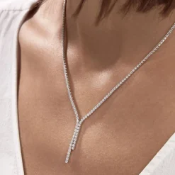 Histoire d'Or Collier Anthia Argent Blanc Oxyde De Zirconium* Colliers|Colliers