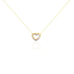 Online Histoire d'Or Collier Anthime Or Tricolore Oxydes De Zirconium