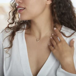 Online Histoire d'Or Collier Anthime Or Tricolore Oxydes De Zirconium