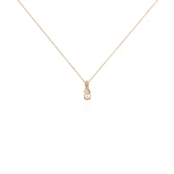 Histoire d'Or Collier Antonia Or Rose Morganite Et Oxyde De Zirconium* Colliers|Colliers