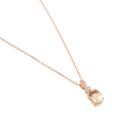 Histoire d'Or Collier Antonia Or Rose Morganite Et Oxyde De Zirconium* Colliers|Colliers