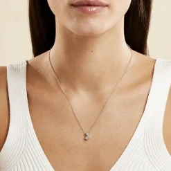 Discount Histoire d'Or Collier April Argent Blanc Oxyde De Zirconium
