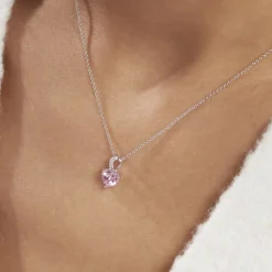 Online Histoire d'Or Collier Argent Blanc Atieno Oxyde De Zirconium argent blanc oxyde rose