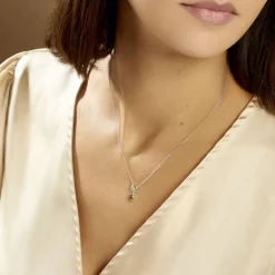 Outlet Histoire d'Or Collier Argent Blanc Brenna Oxydes De Zirconium argent blanc oxyde vert