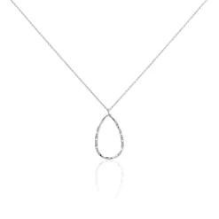 Histoire d'Or Collier Argent Blanc Camulos* Colliers|Colliers