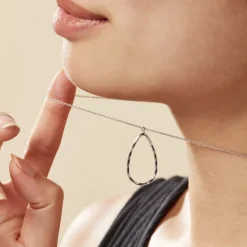 Histoire d'Or Collier Argent Blanc Camulos* Colliers|Colliers