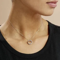 Histoire d'Or Collier Argent Blanc Circus Oxyde De Zirconium Maille