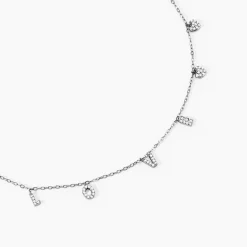 Histoire d'Or Collier Argent Blanc Deep In Love Oxyde De Zirconium* Colliers|Colliers
