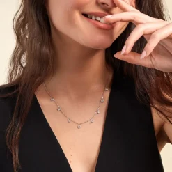 Histoire d'Or Collier Argent Blanc Deep In Love Oxyde De Zirconium* Colliers|Colliers