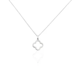 Histoire d'Or Collier Argent Blanc Finnegan Oxydes De Zirconium* Colliers|Colliers