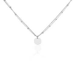 Histoire d'Or Collier Argent Blanc Mireio* Colliers|Colliers Doubles Et Triples Chaînes