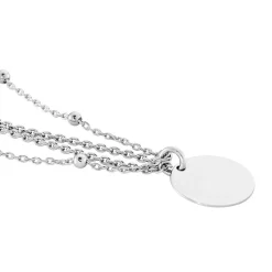 Histoire d'Or Collier Argent Blanc Mireio* Colliers|Colliers Doubles Et Triples Chaînes