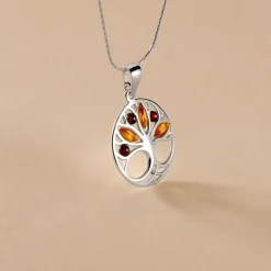 Histoire d'Or Collier Argent Blanc Odaya Ambre* Colliers|Colliers